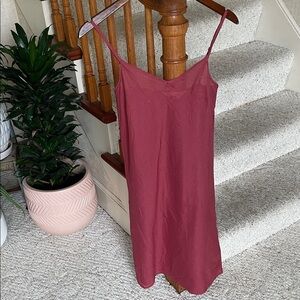 Soft Surroundings Elegant Wine Red Slip Dress